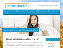 Tablet Screenshot of internet-therapie.nl