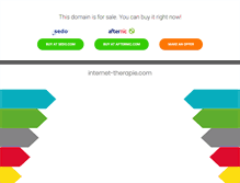 Tablet Screenshot of internet-therapie.com